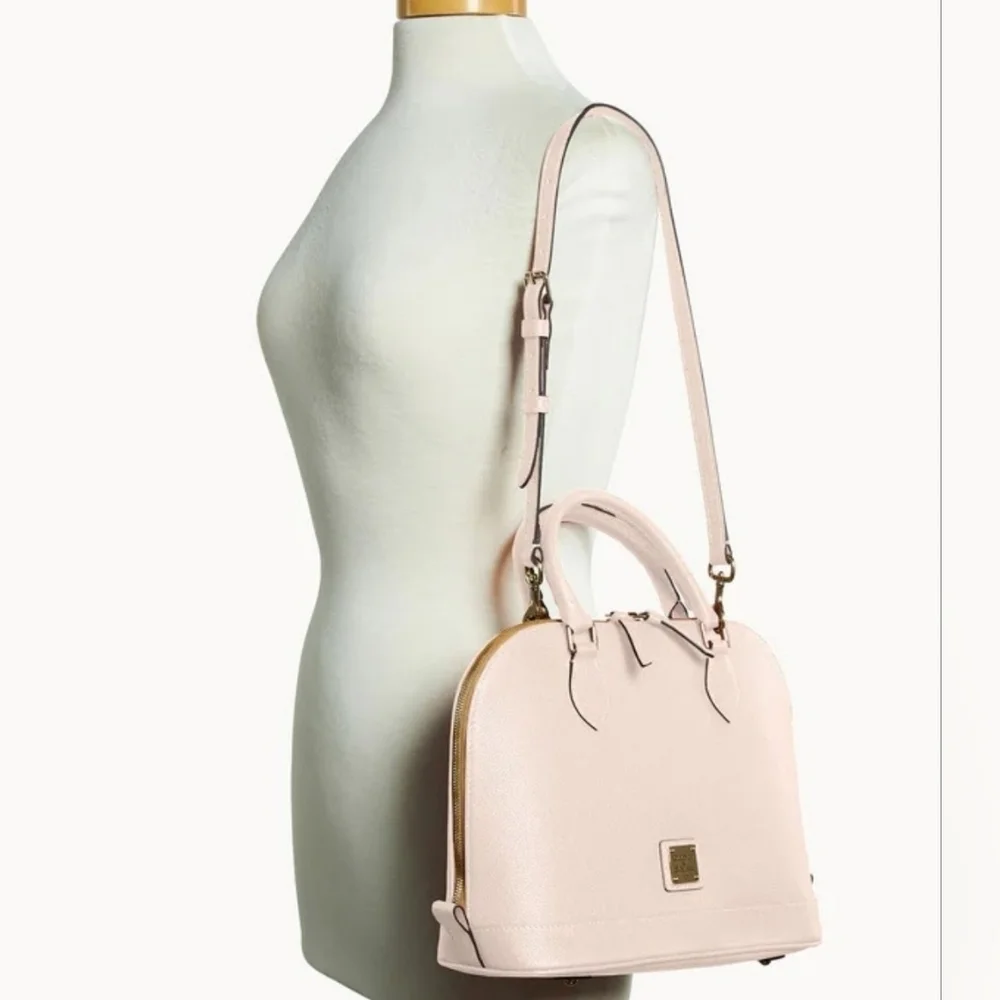 Dooney & Bourke Sorrento Zip Zip Satchel , Pink